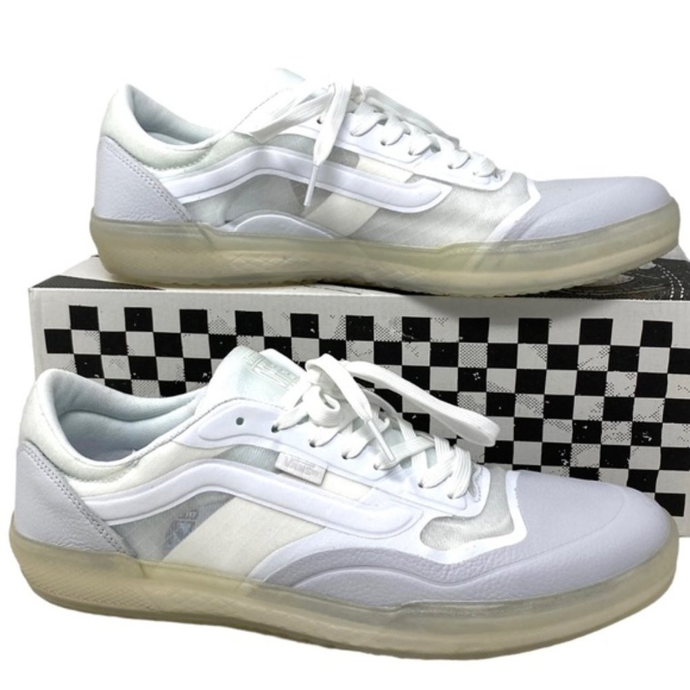 VANS Ave Leather Shoes Low Top Skate Mesh Sneakers Women's Size VN0A5JIBWWW